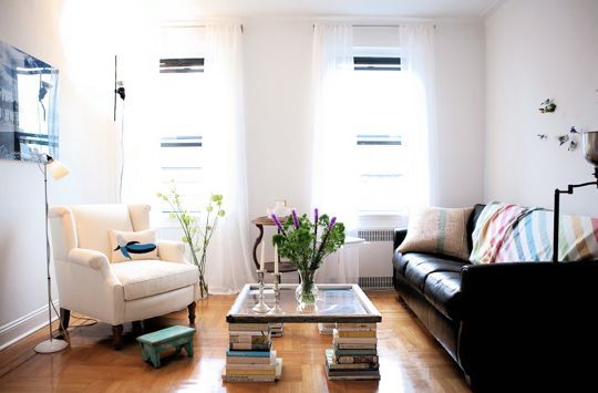 A coffee table from the window with your own hands