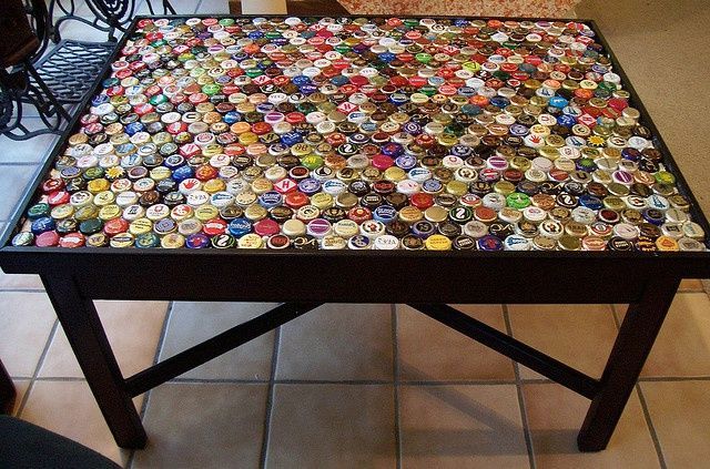 table top made of metal covers