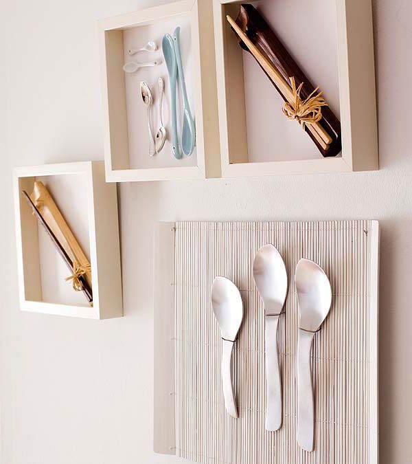 Cutlery on the wall