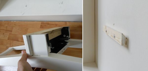 chair-hanger in the wall with your own hands