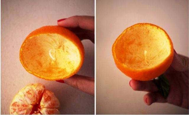 Svíčky z mandarinky s vlastními rukama