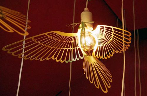 світильник у формі птаха