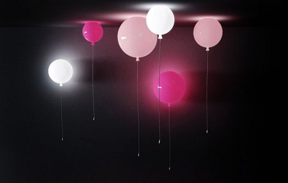 paměťové světla ve formě balónků