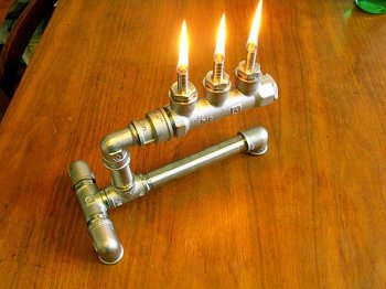Fixtures From Water Fittings - Water Pipe Lamp Diy