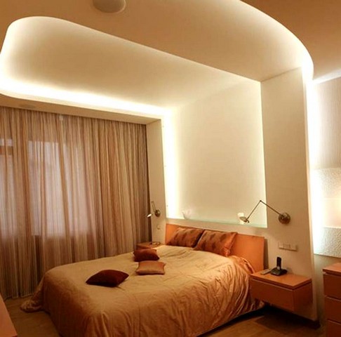 Flexible bracket lamps for local lighting at the head of the bed