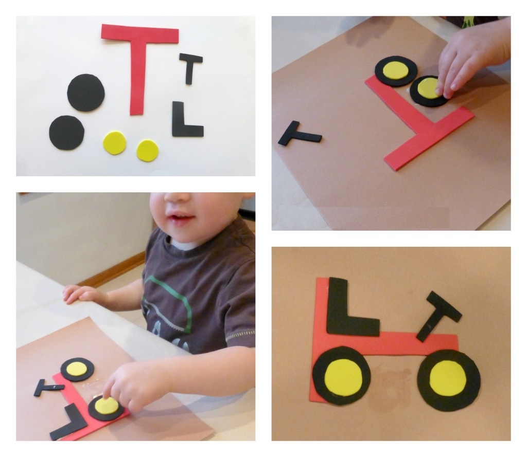 by own hands Crafts with children 3 - 4 years. We study transport