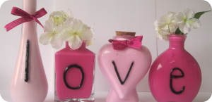 Surprise your beloved hands. Decor for Valentine's Day. 