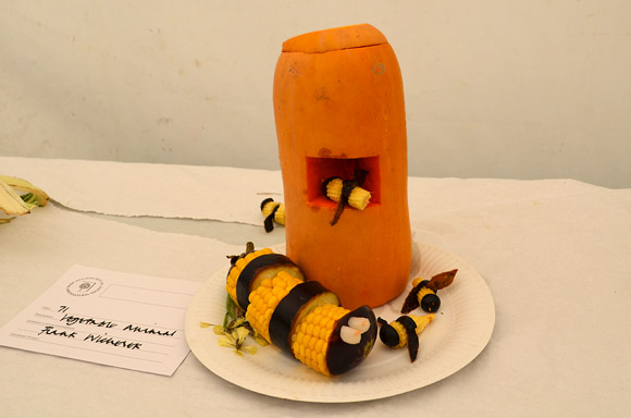 60+ new ideas from vegetables and fruits. Crafts for the exhibition in kindergarten.