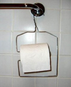 Toilet paper holder.