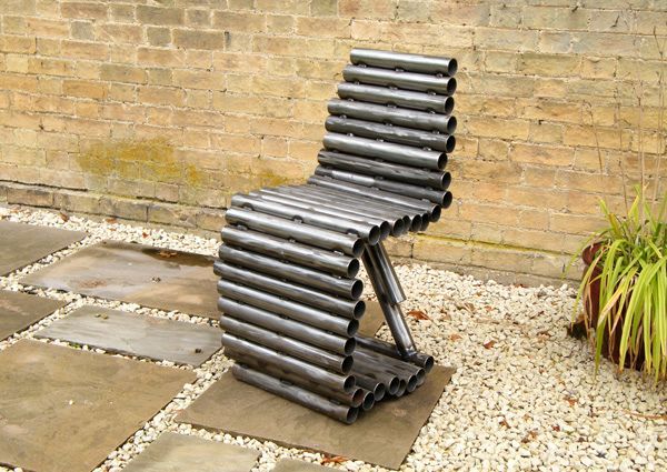 chair - furniture from pipes