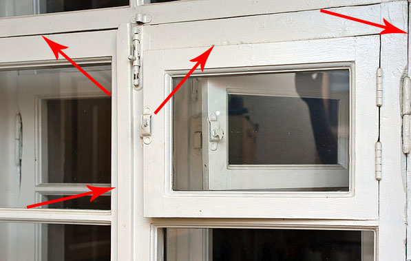 Because of the slots you need to insulate the old windows