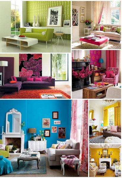 The main colors for the spring decor of the apartment