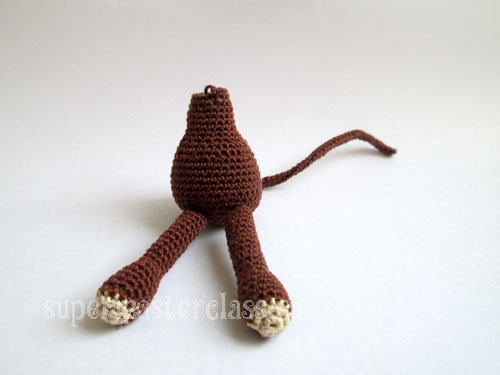 Knitted toys monkey description