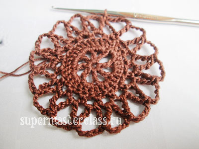 Плетена плетена салфетка: майсторски клас
