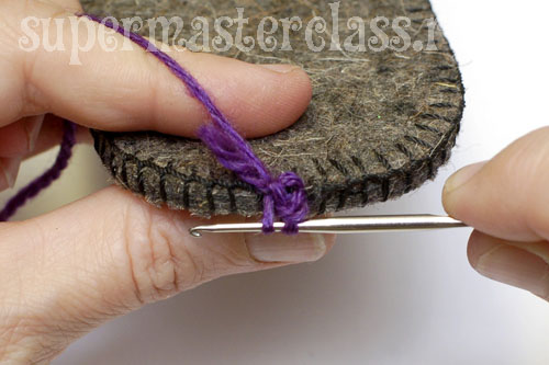 How to tie a sole crochet