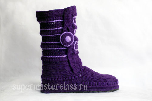 Description of crochet boots
