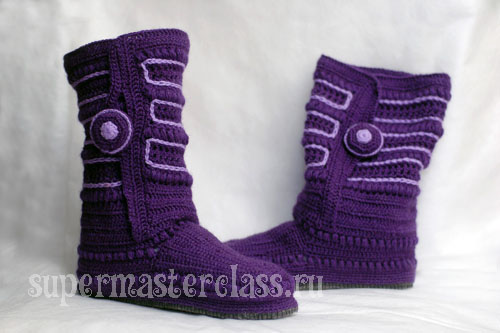 Crochet boots: master class