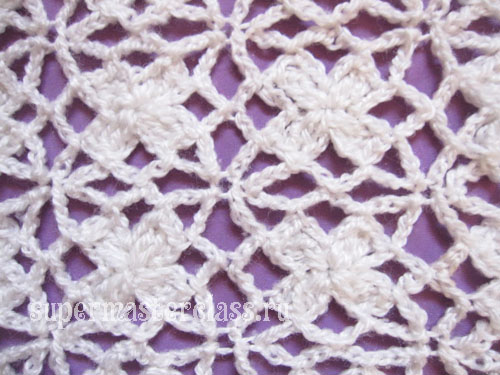 Children's knitted plaid for a newborn crochet