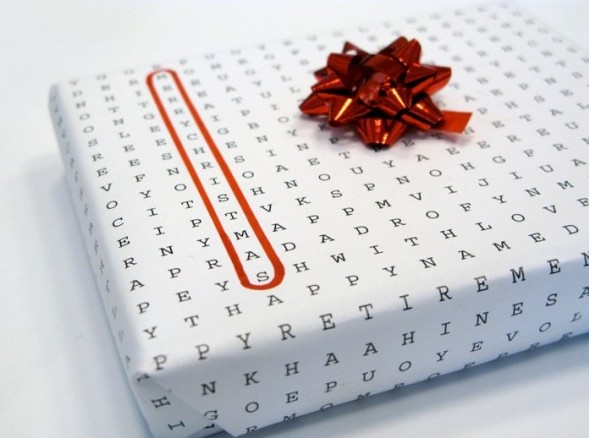 gift wrapping paper for Word Puzzle