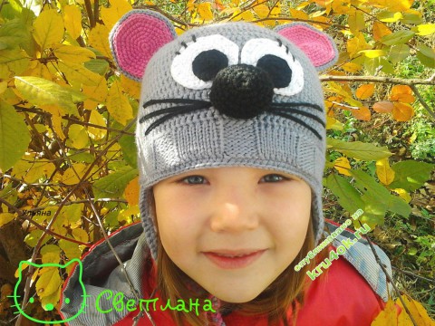 children's cap with ears Myshunia