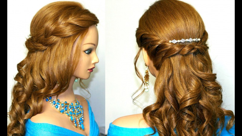 Hairstyles for long hair for graduation party. Photo №8