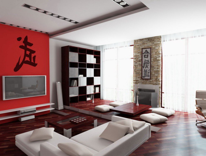 Japanese living room interior
