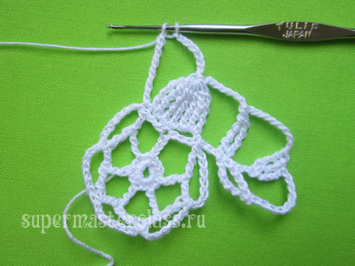 Knitting kwiat