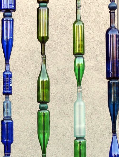 glass bottle fence