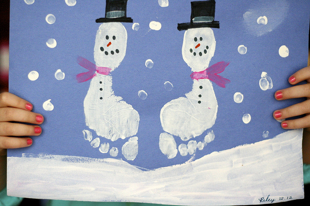 winter handmade articles for school for children 