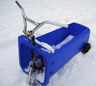 Winter bicycle.