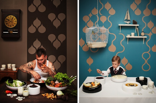 Perforated self-adhesive wallpaper in the interior
